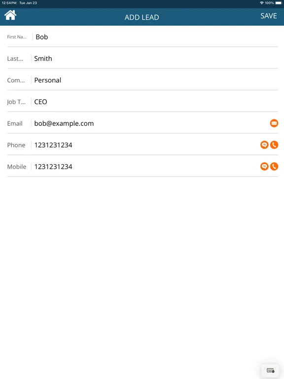 Capturas de tela do eP Scanner Managed iPad 
