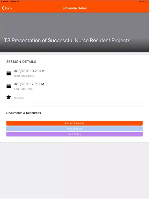 2020 Nurse Residency Program iPad  स्क्रीनशॉट