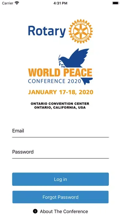 Tangkapan skrin Rotary World Peace Conference