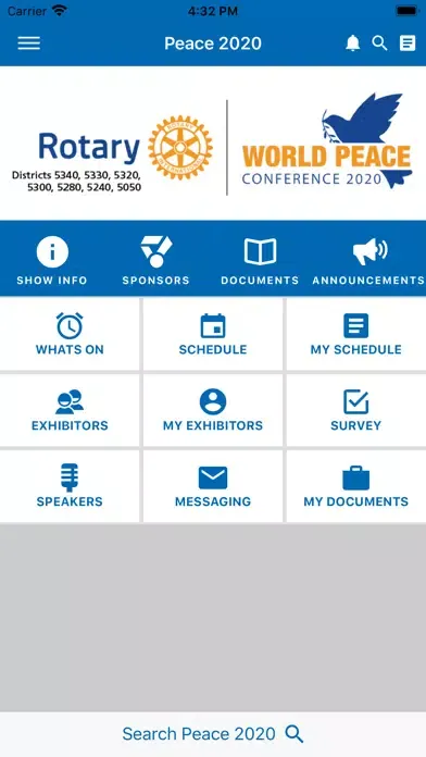 Tangkapan skrin Rotary World Peace Conference