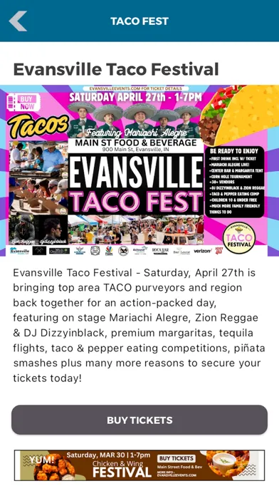 Evansville Events 스크린샷