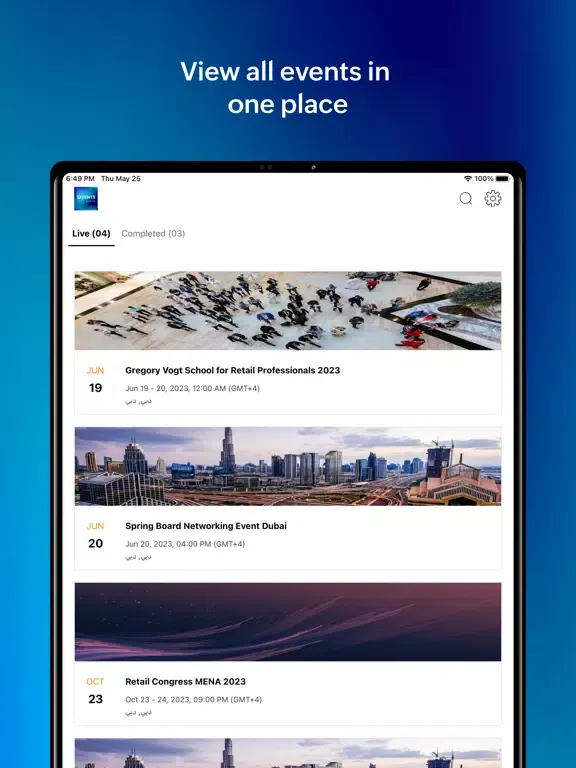 Скриншоты MECS+R – Events & Conference iPad 