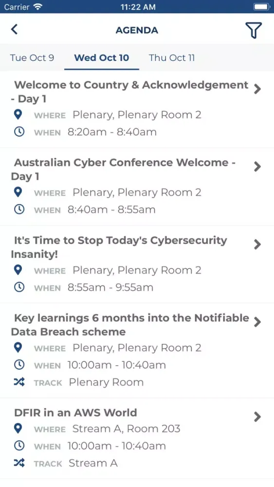 AISA 2018 Screenshots