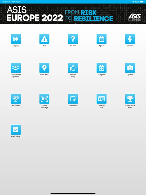 Capturas de pantalla de ASIS Europe 2022 iPad 