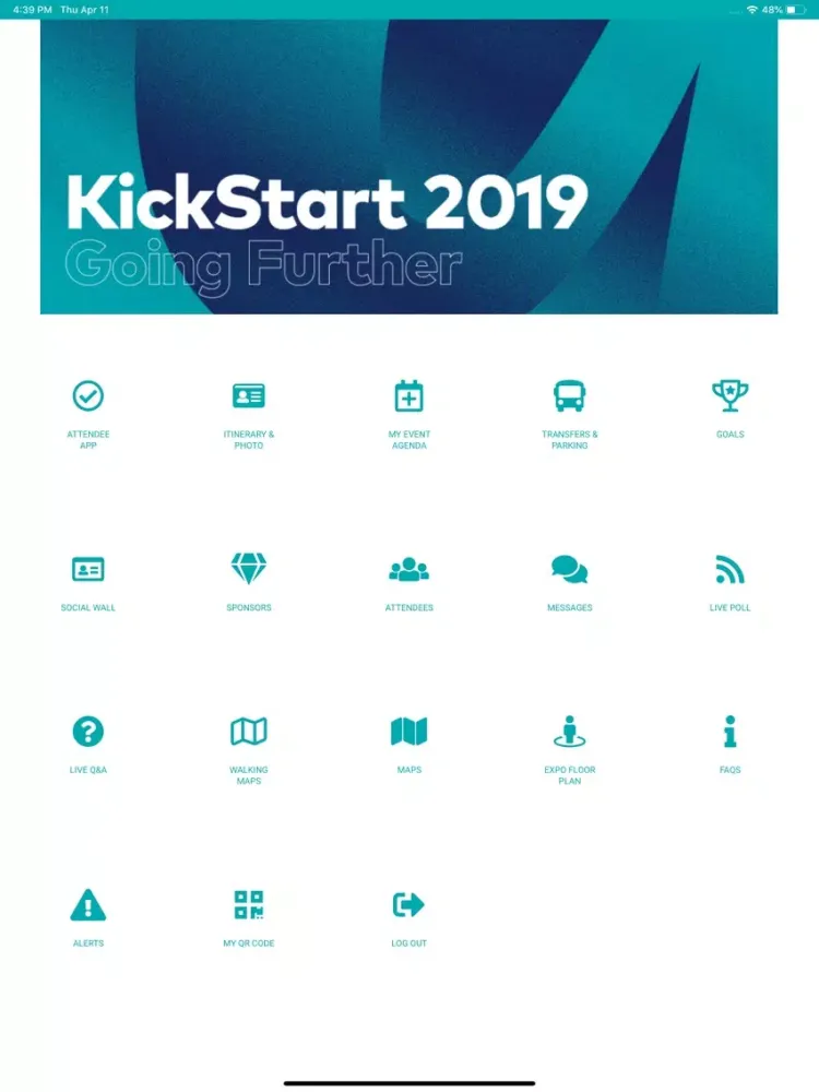 Ảnh chụp màn hình của KickStart 2019 RCS/M&P iPad 