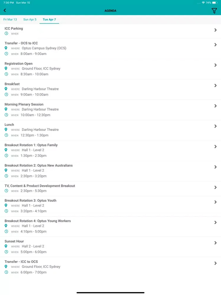 Powered x Optus iPad  Screenshots