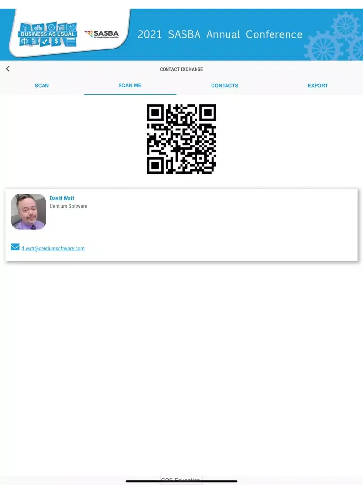2021 SASBA Annual Conference iPad  Screenshots