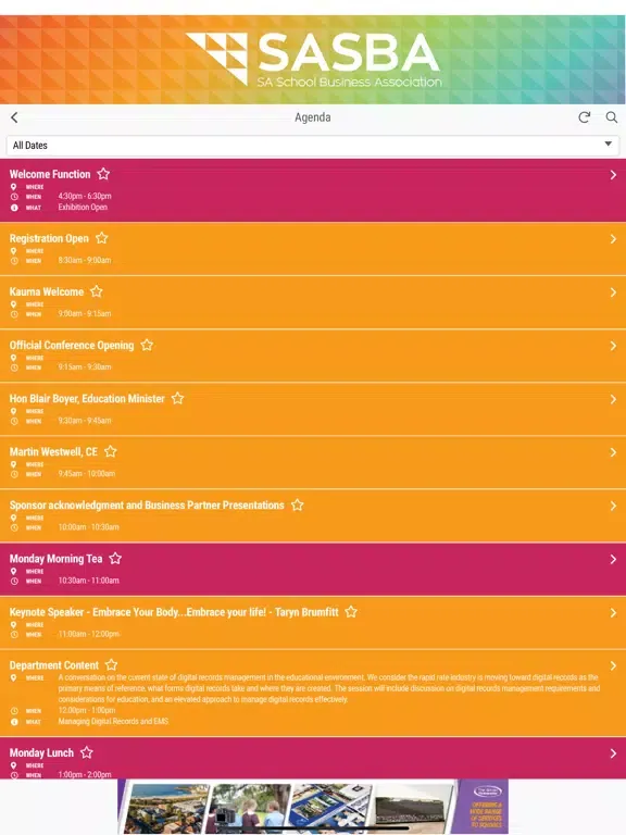 2022 SASBA Annual Conference iPad 应用截图