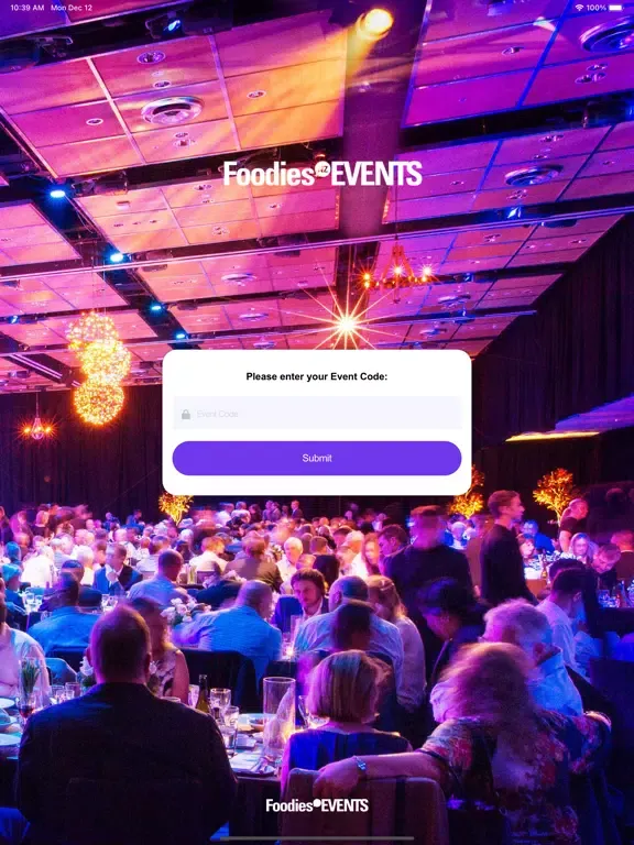 Foodies Events App iPad  스크린샷