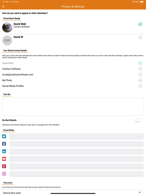 Tangkapan layar ASPIRE 2024 iPad 