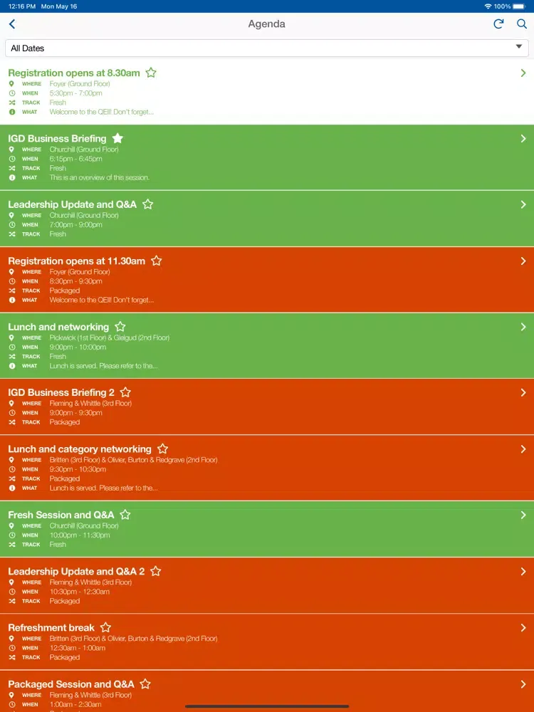 Capturas de pantalla de Tesco Business Update from IGD iPad 