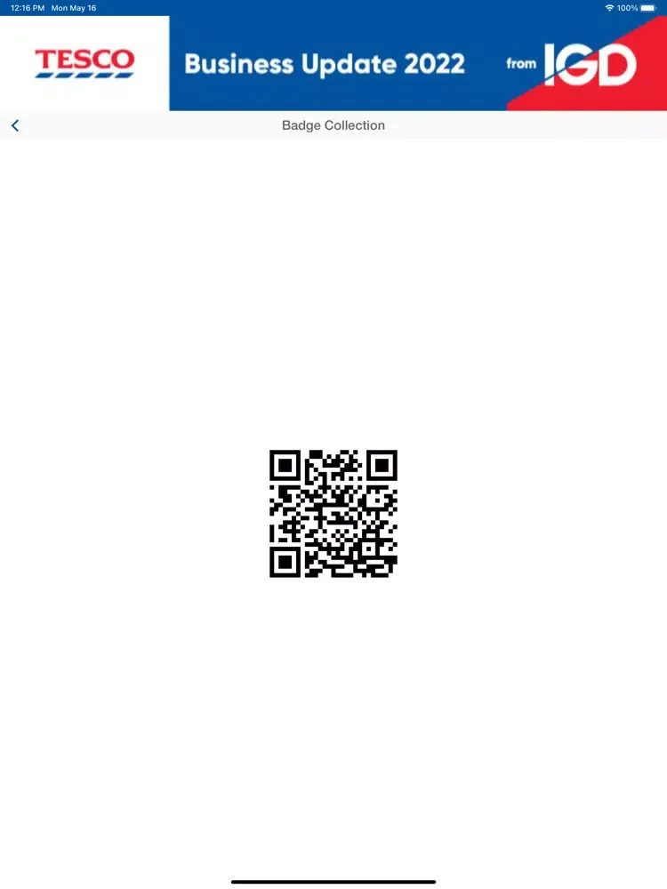 Capturas de pantalla de Tesco Business Update from IGD iPad 