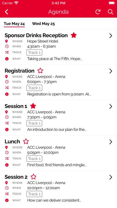 ภาพหน้าจอของ KFC Events