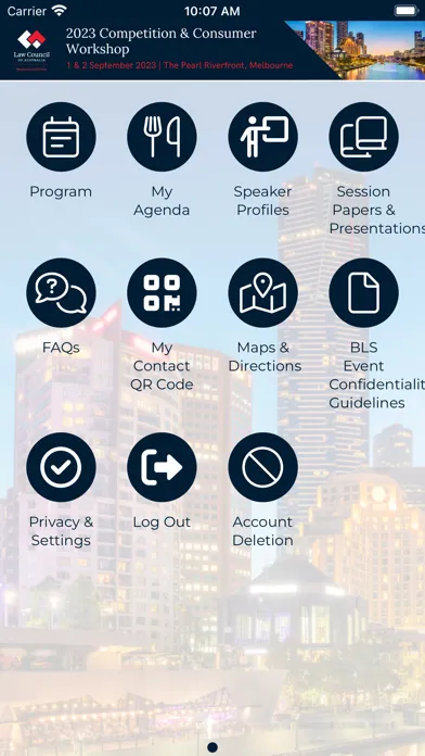 LCA Event App Screenshots