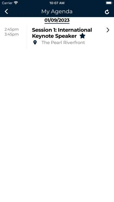 LCA Event App Screenshots