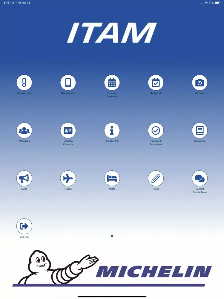 Michelin ITAM 2020 iPad 应用截图