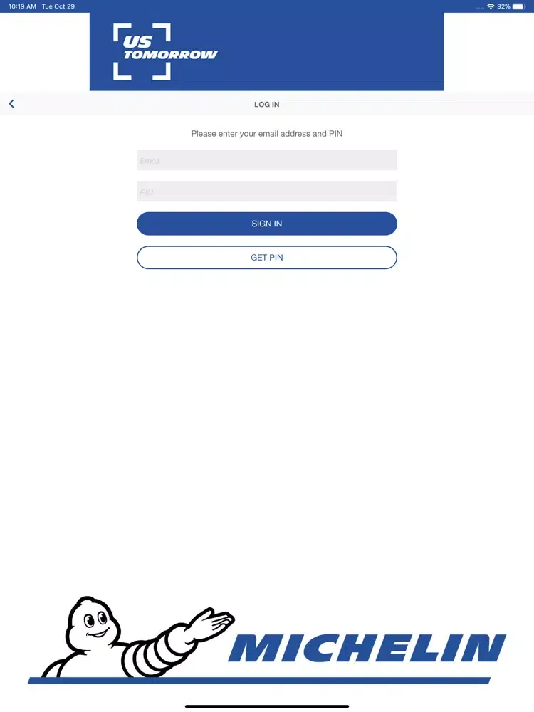 Zrzuty ekranu Michelin 2019 Conference iPad 