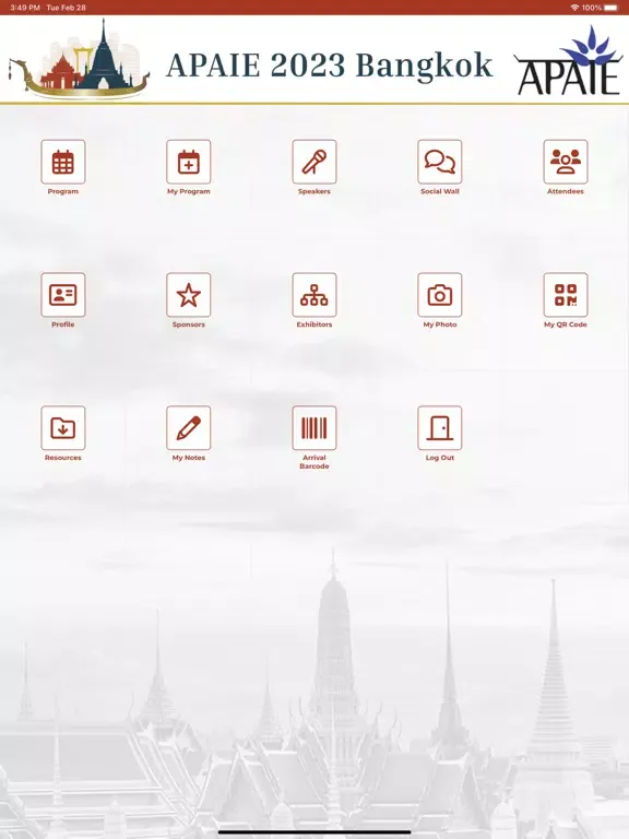 Captures d'écran de APAIE 2023 Bangkok iPad 