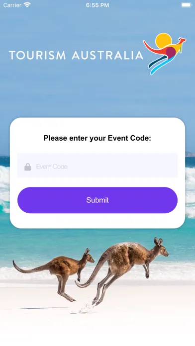 Tangkapan layar Tourism Australia Events