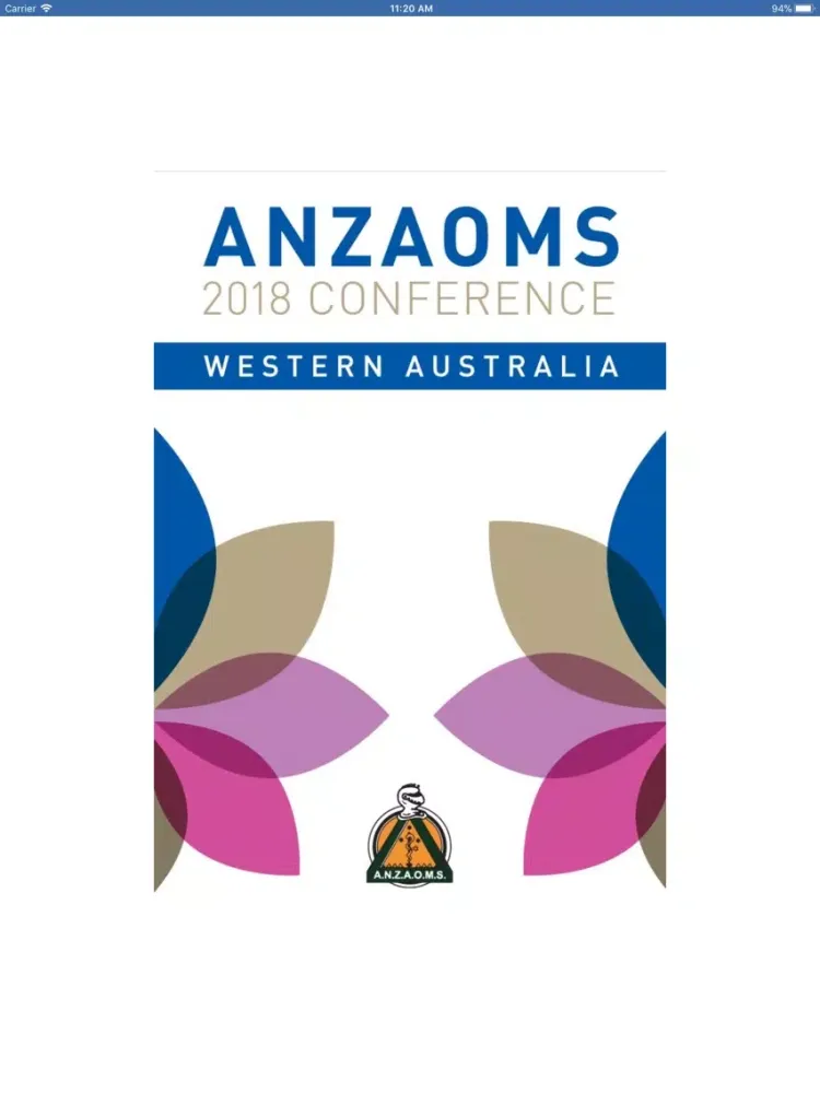 ANZAOMS 2018 Conference iPad  Screenshots