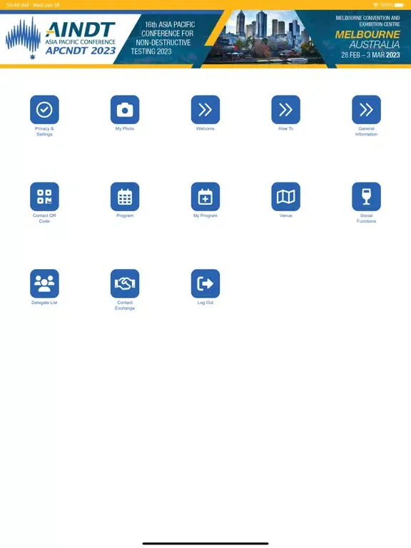 Скриншоты APCNDT2023 Attendee App iPad 