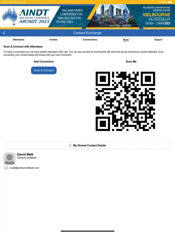 Скриншоты APCNDT2023 Attendee App iPad 