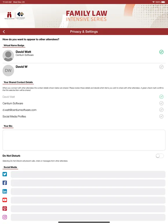 Family Law Intensive Series iPad  स्क्रीनशॉट