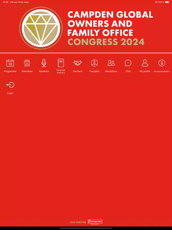 ภาพหน้าจอของ Campden Congress Connect iPad 