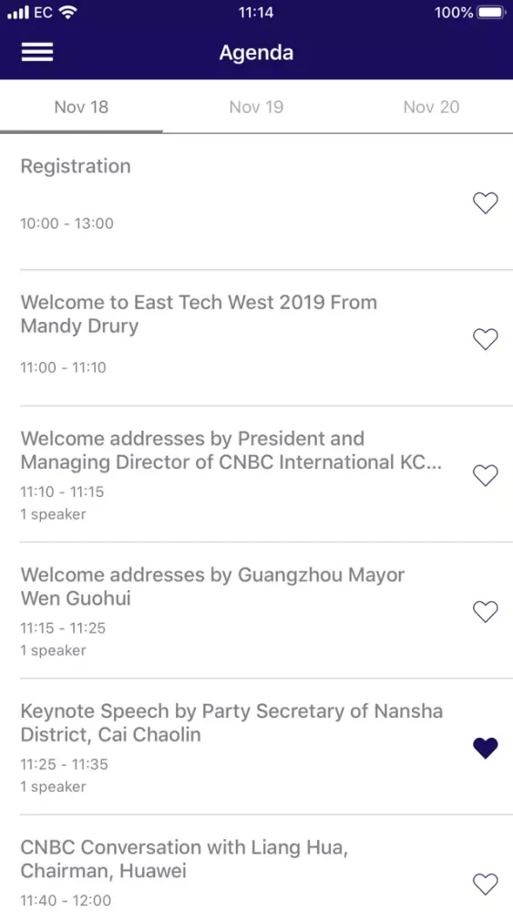 Ảnh chụp màn hình của CNBC's East Tech West