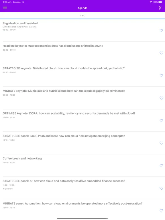 Cloud Summit 2024 iPad  스크린샷