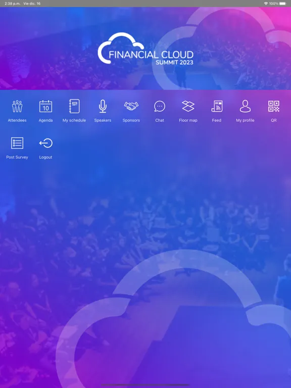 Captures d'écran de Cloud Summit 2023 iPad 