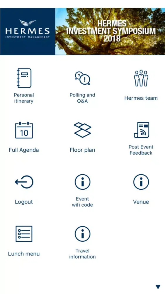 Capturas de pantalla de Hermes Investment Symposium