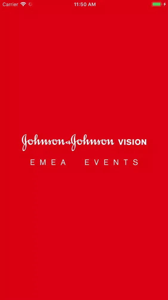 J&J Vision EMEA Events スクリーンショット