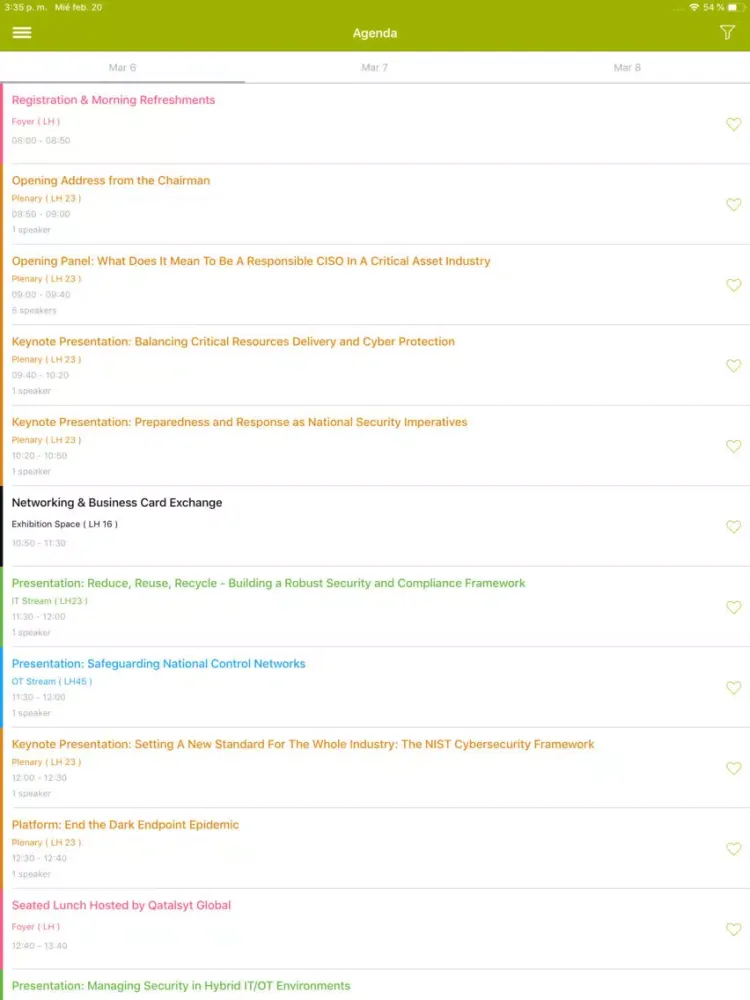 Zrzuty ekranu Qatalyst Global Event App iPad 