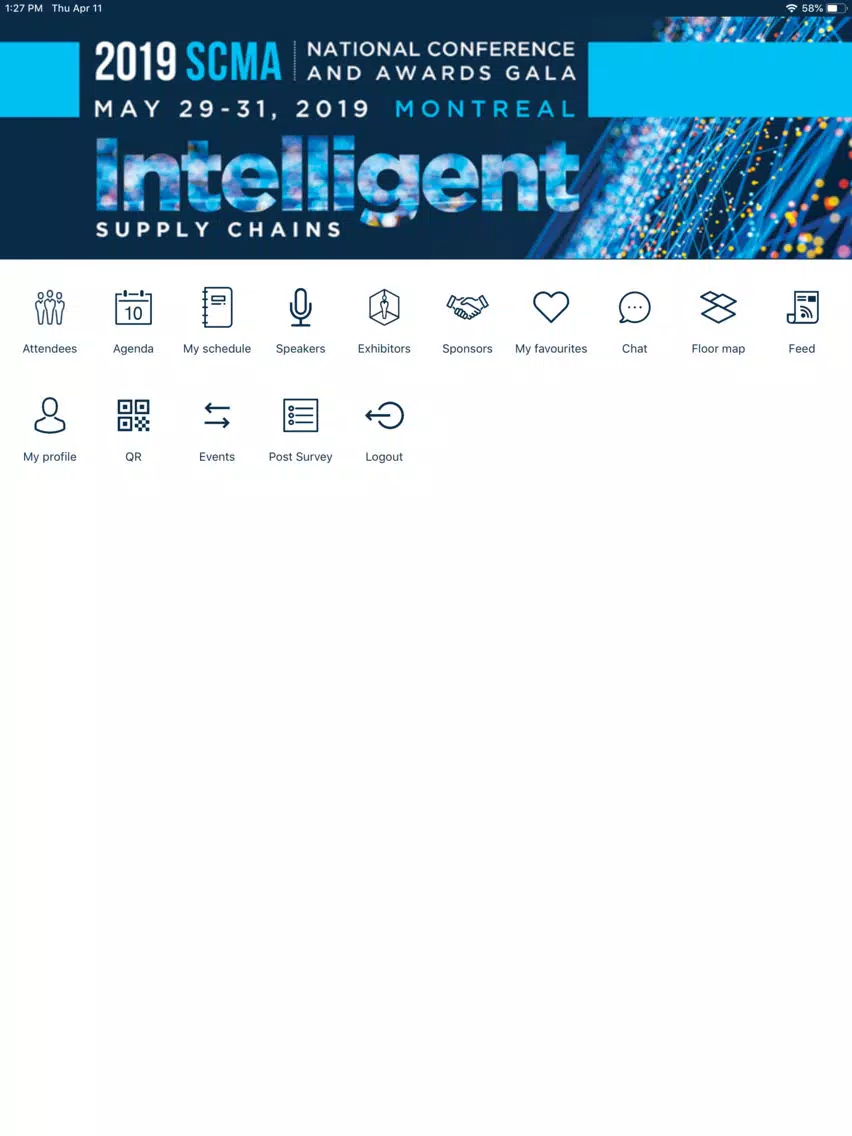 Tangkapan skrin 2019 SCMA National Conference iPad 