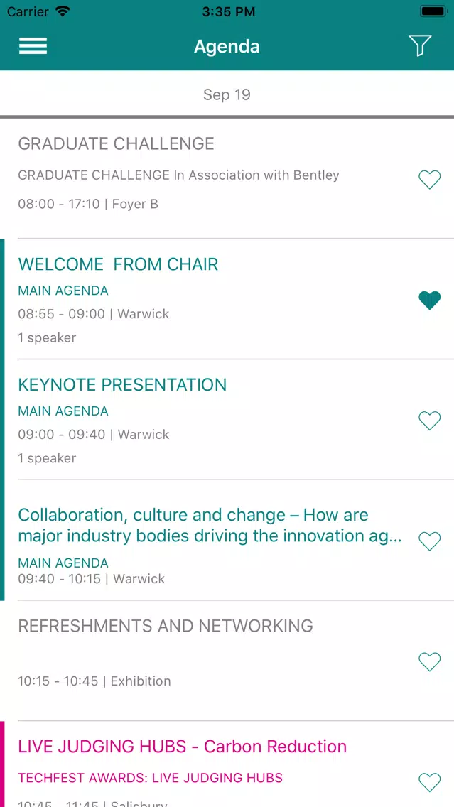 NCE TechFest 2018 Ekran Görüntüleri