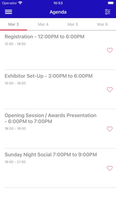 TPA 2024 Conferences Screenshots