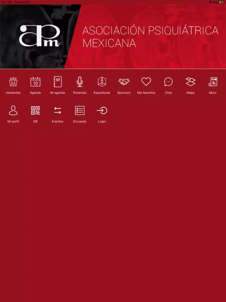 ภาพหน้าจอของ APM México iPad 
