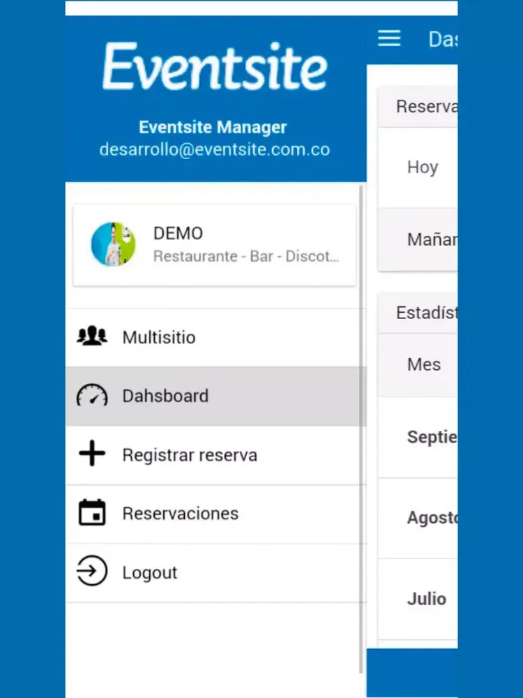 Eventsite Manager iPad  スクリーンショット