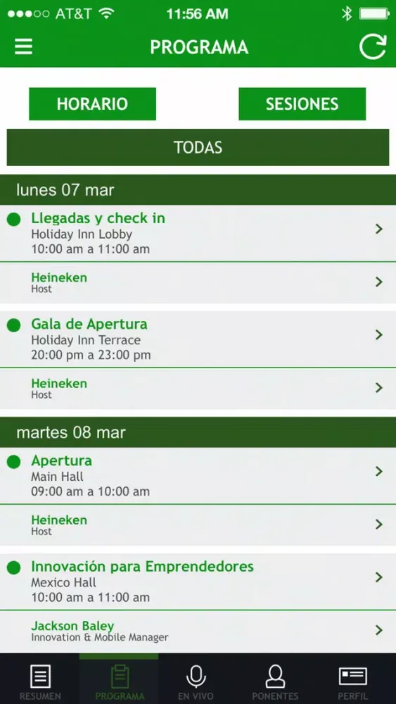 Heineken Eventos স্ক্রিনশট