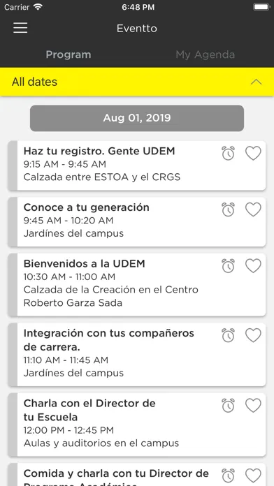 UDEM Eventos سکرین شاٹس
