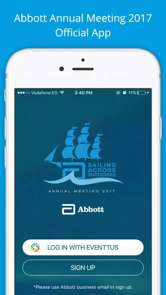 Capturas de tela do Abbott Egypt Annual Meeting 2017