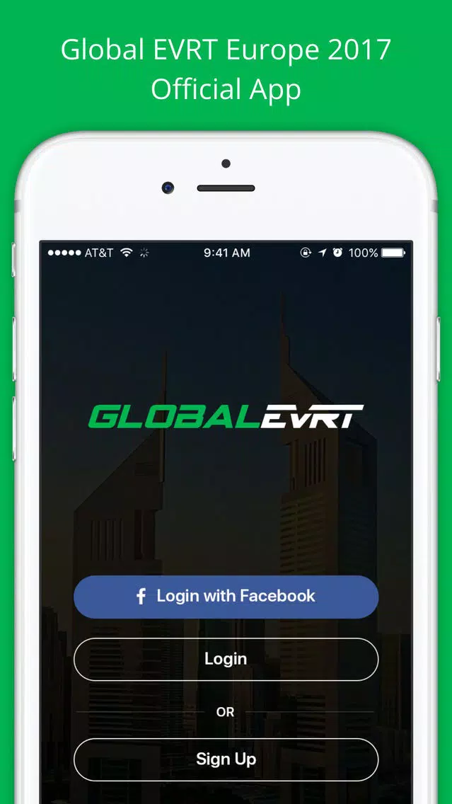 Tangkapan skrin Global EVRT