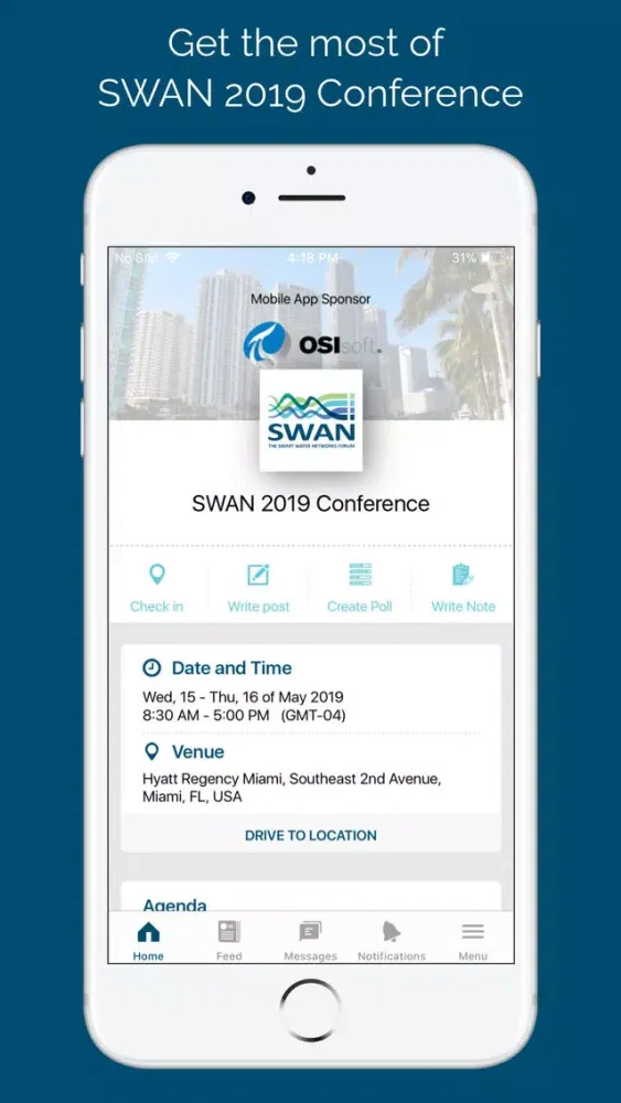 ภาพหน้าจอของ SWAN 2020