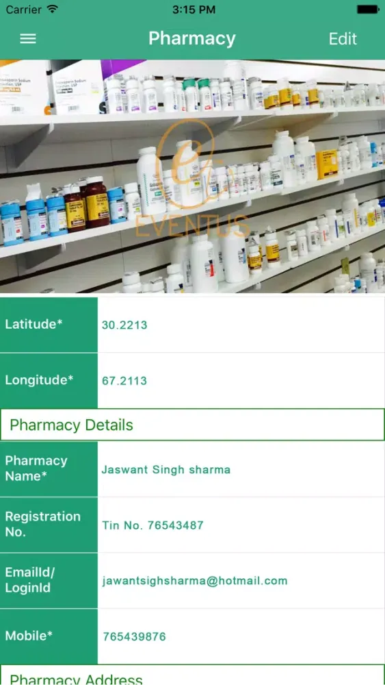 Capturas de pantalla de Eventus Pharmacy