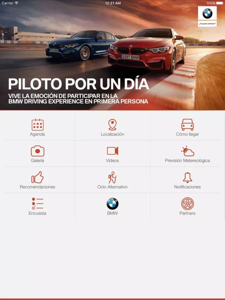 Capturas de tela do BMW Driving Experience 2017 iPad 