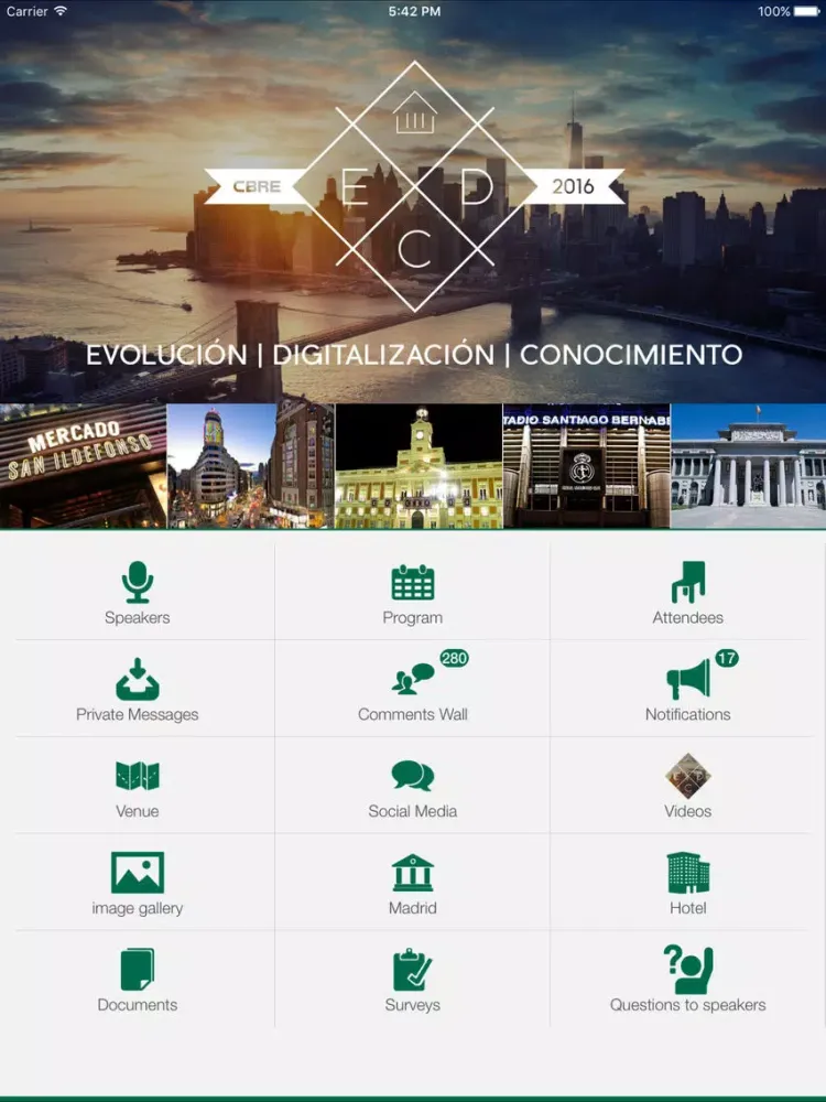 CBRE Events Spain iPad  スクリーンショット