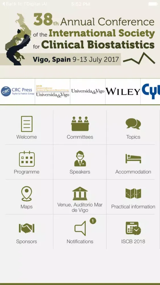 ISCB2017 Screenshots