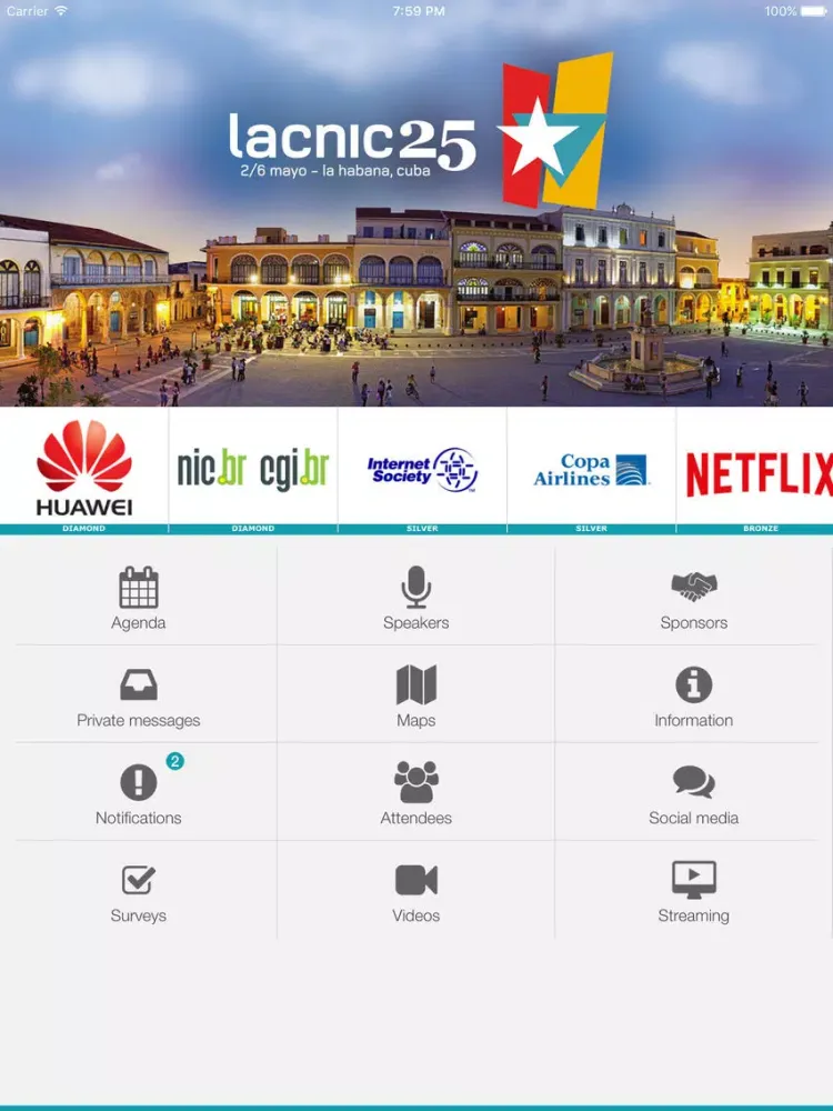 LACNIC Events iPad 应用截图