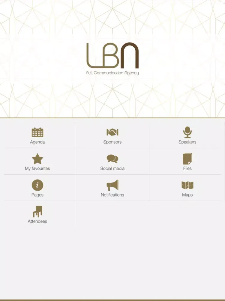 Screenshot di LBN full communication agency iPad 